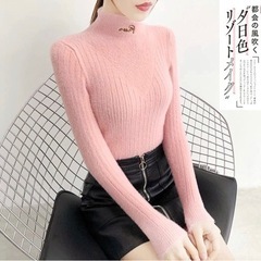 ‼️✨全日本市場最安値挑戦中✨‼️ 💖  【新品】セーター レディース ハイネック カシミヤ タートルネックセーター トップス ストレッチ ニット インナーセーター 長袖 秋冬 ゆったり 暖かいの画像