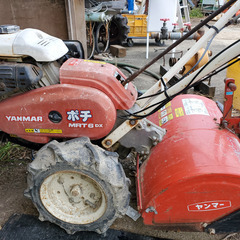 耕耘機　溝切り機付き