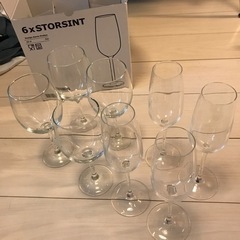 ワイングラス　シャンパングラス　計8個