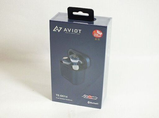 【苫小牧バナナ】新品未開封 AVIOT/アビオット 完全ワイヤレスイヤホン 自動ペアリング TE-D01d ネイビー Bluetooth♪