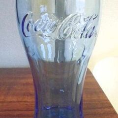JM13571)マクドナルド コカ・コーラ グラス ブルー 中古...
