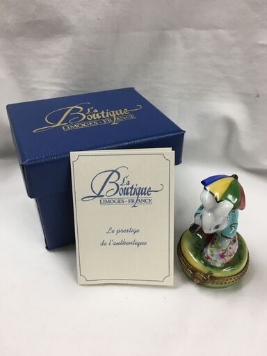 リモージュボックス  うさぎ 小物入れ GR工房製 LIMOGES FRANCE　フランス製　アンティーク　インテリア　コレクション　　レトロ　おしゃれ