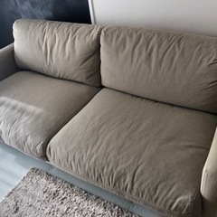 【無印良品】2.5シーター　ベージュソファ　フェザー