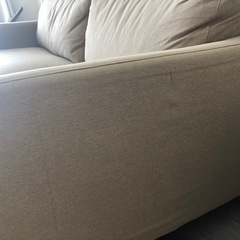 【無印良品】2.5シーター　ベージュソファ　フェザーの画像