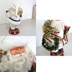 サンタクロース　人形 メロディ　クリスマス　ホワイト ☆ 札幌市 北区 屯田 の画像