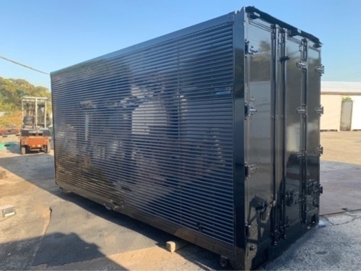 No.557 アルミバン 2ｔロング アルミ 箱 バイク 倉庫 トラック コンテナ 米 保管庫 物置 DIY