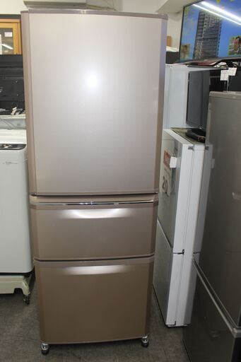 ★特別価格 3ドア 335L ★三菱 冷凍冷蔵庫(MR-C34D-P型) 19年製★大田区、品川区 配送・設置無料★店頭取引歓迎