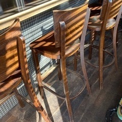 店舗で使っていたバーチェア（6脚）差し上げます