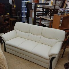 3人掛け ソファー ホワイト 2021年購入 使用少なめ■横幅1...
