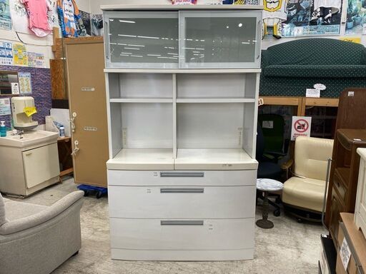 【愛品館 江戸川店】エコーファニチャー キッチンボード 食器棚 ID:159-018188-007