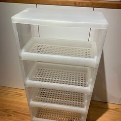 無印良品　組み立て式ワゴン　キャスター付き　中古美品