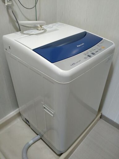 全自動洗濯機 パナソニック 4.5kg  説明書付 ＮＡ－Ｆ４５Ｂ 給水 排水 ホース付きセット
