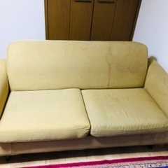 お譲りします: 3人がけソファ　ベージュの画像