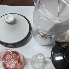 【値下げ】タジン鍋、黒ヂョカ、ピッチャー、醤油差し、タレ入れ