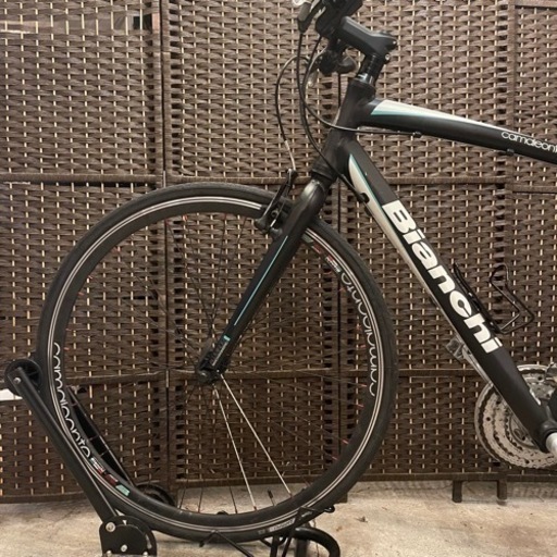 【売約済み】Bianchi camaleonte sport due alloy 7000 700×28c ビアンキ　カメレオンテ　スポーツ　デュオ　クロスバイク　24速　検　ロードバイク　ブラック　黒　アルミ