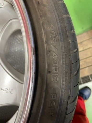 225/40R18タイヤとホイール4本セット