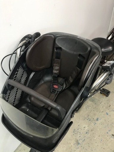 格安子供乗せ電動自転車　シート付き　新品バッテリー　8.9ah