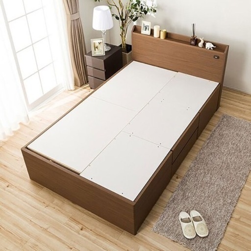 専用です ニトリ 収納つきセミダブルベッド