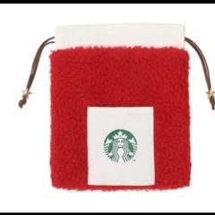 スターバックスStarbucksボア巾着♪