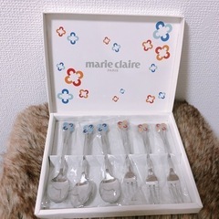 【新品未使用品】marie claireのスプーン&フォークセット