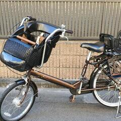 マルキン 子供乗せ 自転車 3人乗り 3段変速 オートライト 2...