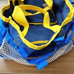 ☆値下げ☆【Disney】ポップンカーゴ三輪車　ミッキーマウス　青　【中古】の画像