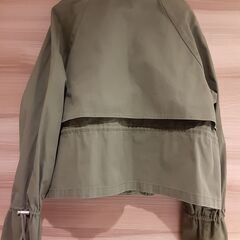 ♪新品未使用♪　ワイドコットンツイルショート丈ジャケットの画像