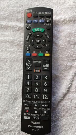 【新品動作確認のみ】テレビ　パナソニック社純正　リモコンのみ