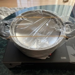 【新品】IH対応　ステンレス製　両手鍋　20㎝