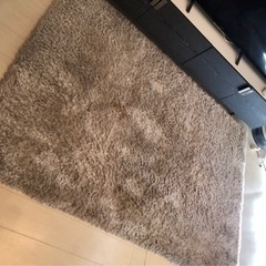 シャギーラグ　ベージュ