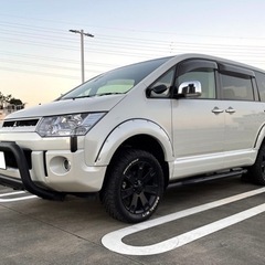 本車検丸2年付！令和5年11月！CV5WデリカD5！リフトアップ！リアモニターの画像
