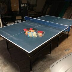 沖縄県内配達無料 中古 本格 国際規格 業務用 卓球台 ラケット ボールセット ダーツ ビリヤード JP  パチンコ スロット パチスロの画像