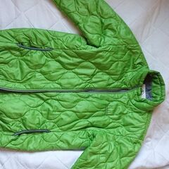 【中古】　AIGLE　薄手のキルティングアウター　明るいグリーン...