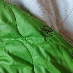 【中古】　AIGLE　薄手のキルティングアウター　明るいグリーン　Ｓサイズの画像