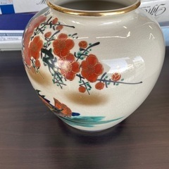 九谷焼 花瓶 岳洋造 花入れ 生け花 華道具 染付 陶芸 伝統 インテリア 飾り 床の間 コレクション 九谷 岳洋 の画像