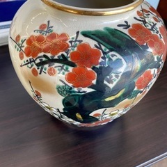 九谷焼 花瓶 岳洋造 花入れ 生け花 華道具 染付 陶芸 伝統 インテリア 飾り 床の間 コレクション 九谷 岳洋 の画像