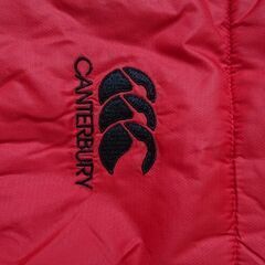 【中古】　CANTERBURY　ダウンベスト　赤　140の画像