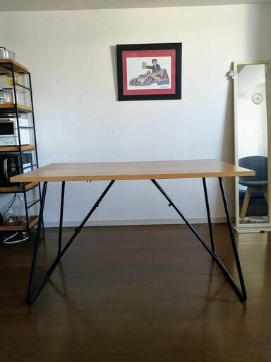 無印良品 折りたたみテーブル   幅１２０×奥行７０×高さ７２ｃｍ