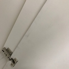 ?シンプル。ホワイト　鏡付き　収納ケース?