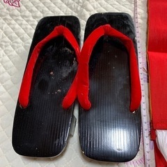 浴衣の帯と下駄　あげますの画像