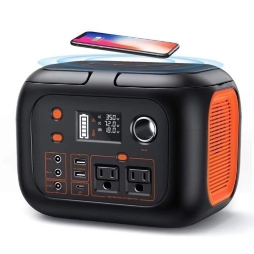 (新品未使用)正弦波ポータブル電源80000mAh 350W「PSE認証品」と60Wソーラパネル