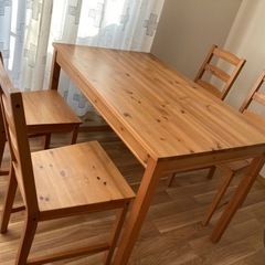 【引き渡し予定者が決まりました】IKEA　テーブル　チェア　ダイ...