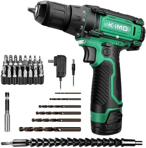 KIMO 12V 電動ドリル ドライバー セット