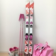 [商談中]kissmark ジュニアスキー140cm ブーツ、リ...