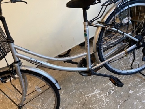 【24インチ】自転車　シルバー