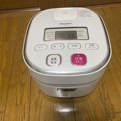 シャープ 電子ジャー炊飯器0.54Lタイプ ホワイト系 KS-C...