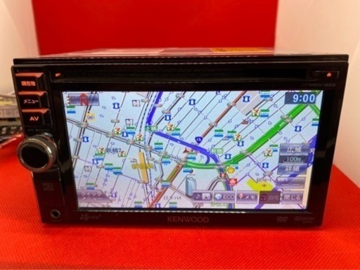 KENWOOD 簡単操作ナビ MDV-333 地デシ 地図更新済み フルセット1-4