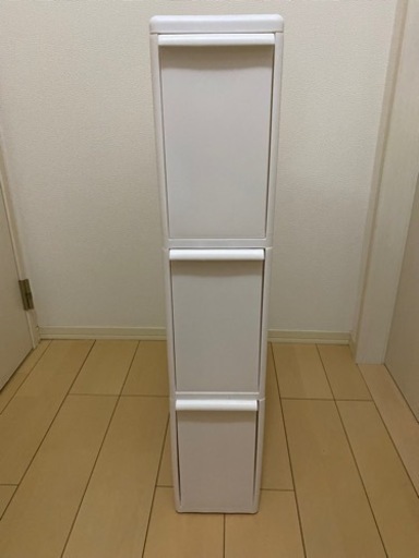 フタ付きゴミ箱 スリム 3段 新品同様 値下げ