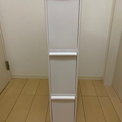 フタ付きゴミ箱 スリム 3段 新品同様 値下げ