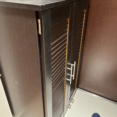 中古　茶色　下駄箱
